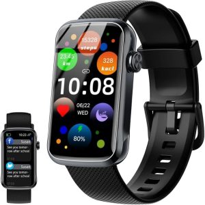 Smart Watch, Smartwatch for Men Women with 24 Sport Modes, IP68 Waterproof Fitness Tracker with 24/7 Heart Rate/Sleep/SpO2 Monitor, Step Tracker, Pedometer, Activity Tracker for Android iOS