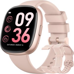 Smart Watches for Women Men with Call: Fitness Trackers with 24-Hour Heart Rate SpO2 Sleep Monitor 5ATM Waterproof 120+ Sport Mode Watches for Women gift
